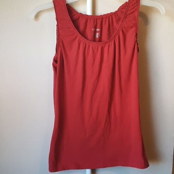 💫💫💫 Merona Red Scoopneck  SLEEVELESS TOP SMALL - Picture 1 of 3